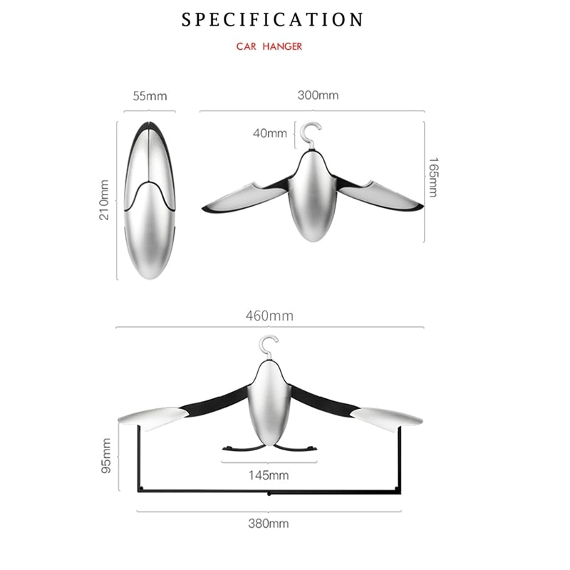Car Folding Clothes Hanger – Creative Penguin Design