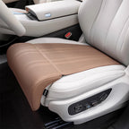 SEAMETAL Car Seat Cushion with Leg Support – Breathable Leather Extension Pad for Long Drives