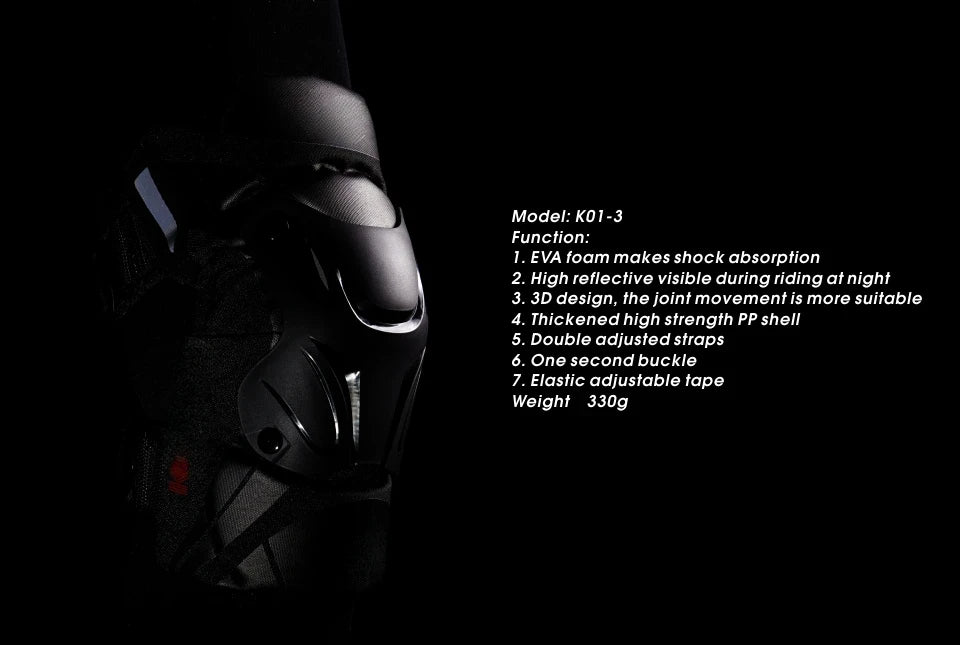 Off-Road Knee Protectors: Impact-Resistant CE Armor with Adjustable Straps