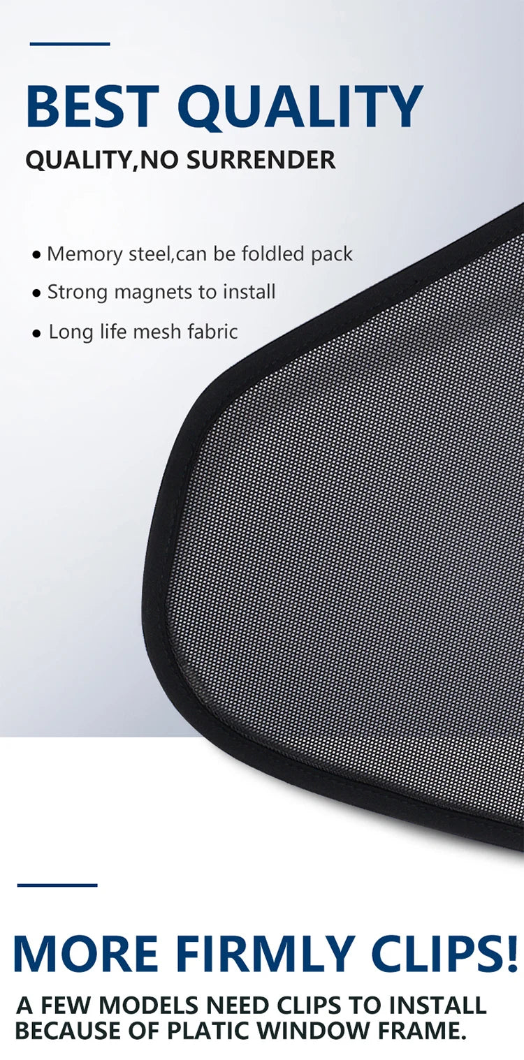 Ford Mustang Mach-E Magnetic Sunshade Set – Front, Rear & Side Windows (2021–2024)