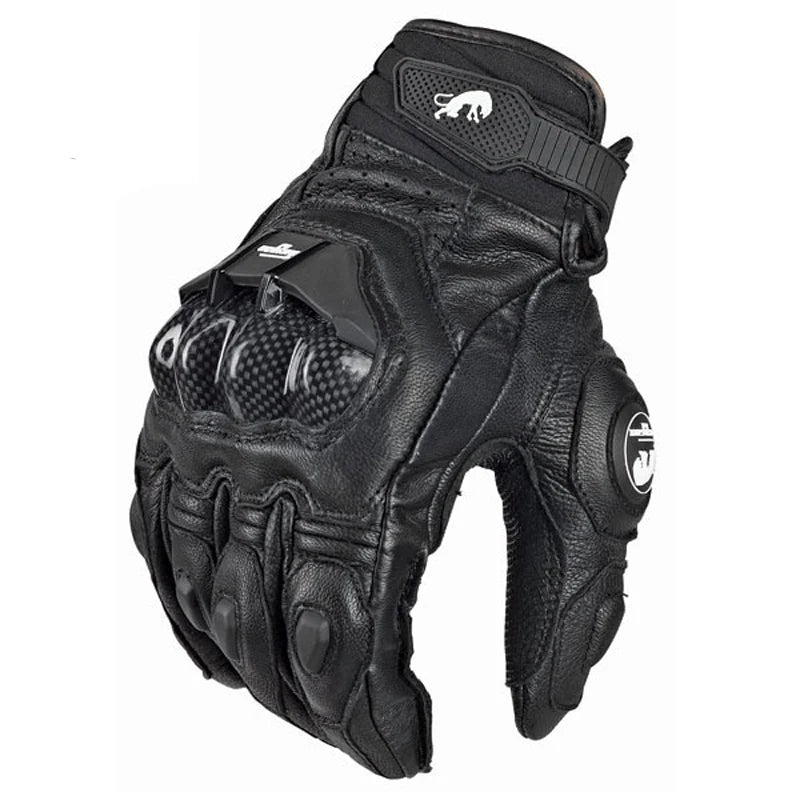 Premium Leather Motorcycle Gloves