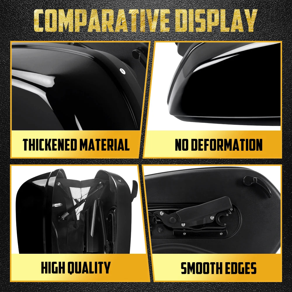 Harley Low Rider Hard Saddlebags & Docking Kit – FXLRST 2022-24 / FXLRS 2020-24 / FXLR 2018-20