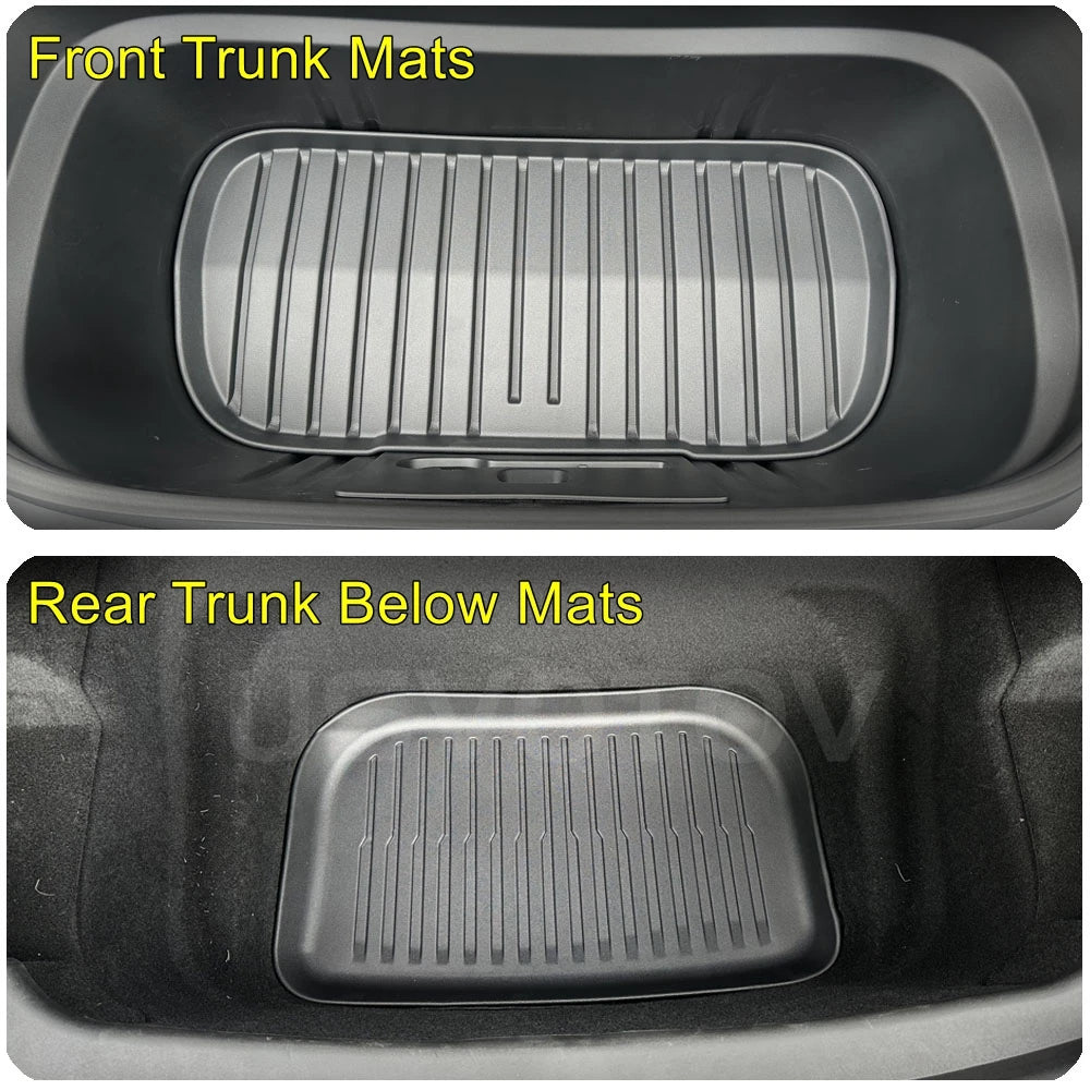 Tesla Model Y Juniper Trunk Mats & Cargo Liners Set (2025–2026) – TPE All-Weather Protection