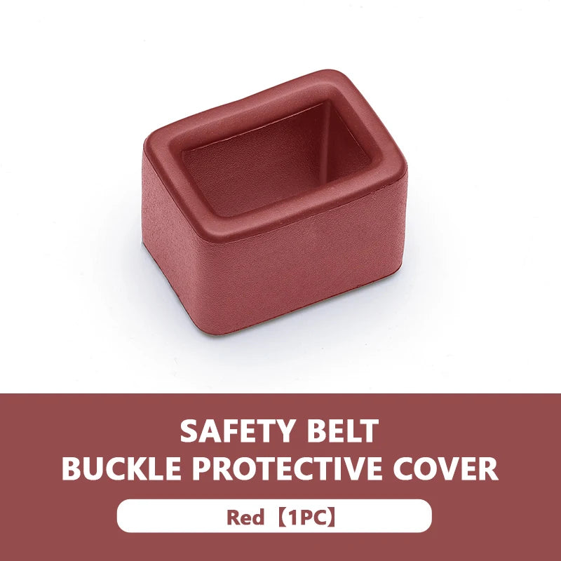 SEAMETAL Car Seat Belt Buckle Cover – Anti-Scratch Seatbelt Button Protector (Universal Fit)
