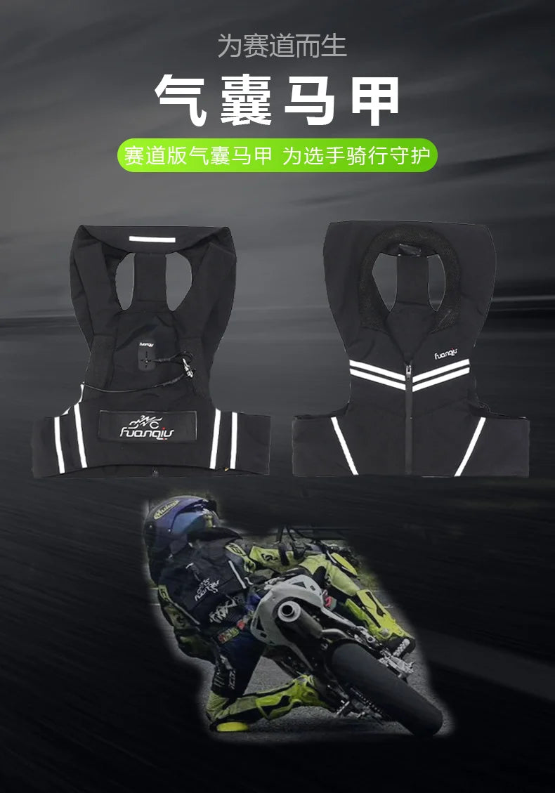 Motorcycle Airbag Vest – CE Certified Body Armor with Rapid Inflation System