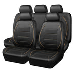 Universal PVC Leather Car Seat Covers – 9-Piece Full Set for 5-Seater Cars (Front & Rear)