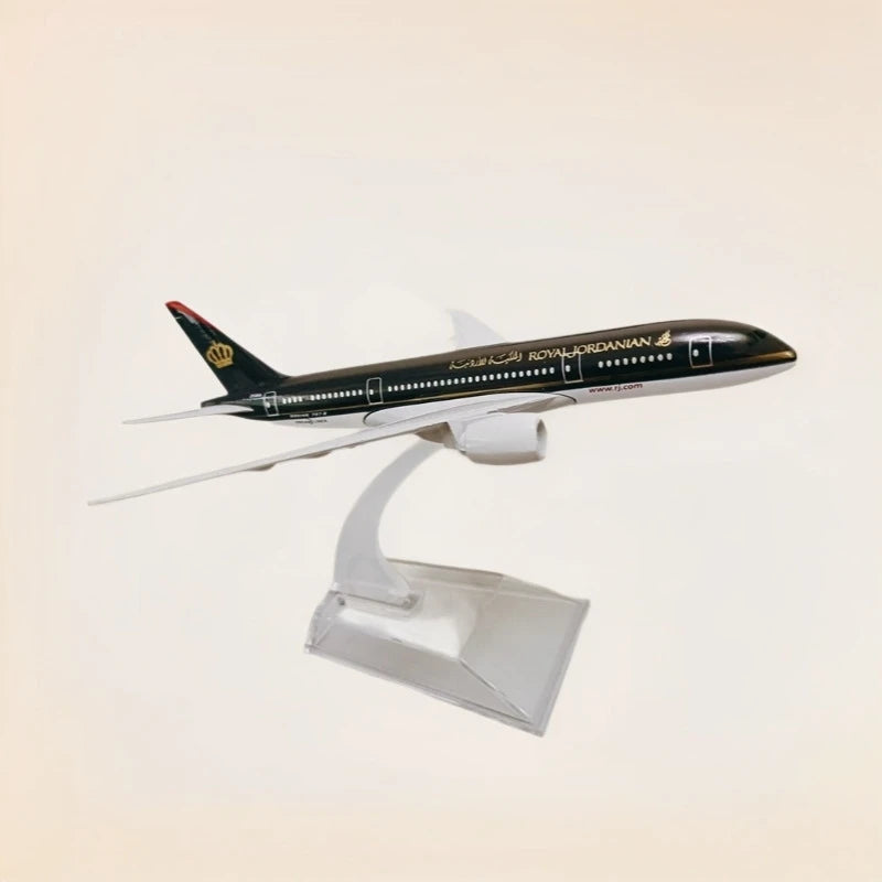 Royal Jordanian Boeing B787 Diecast Model Plane | 1:400 Scale Alloy Aircraft with Stand
