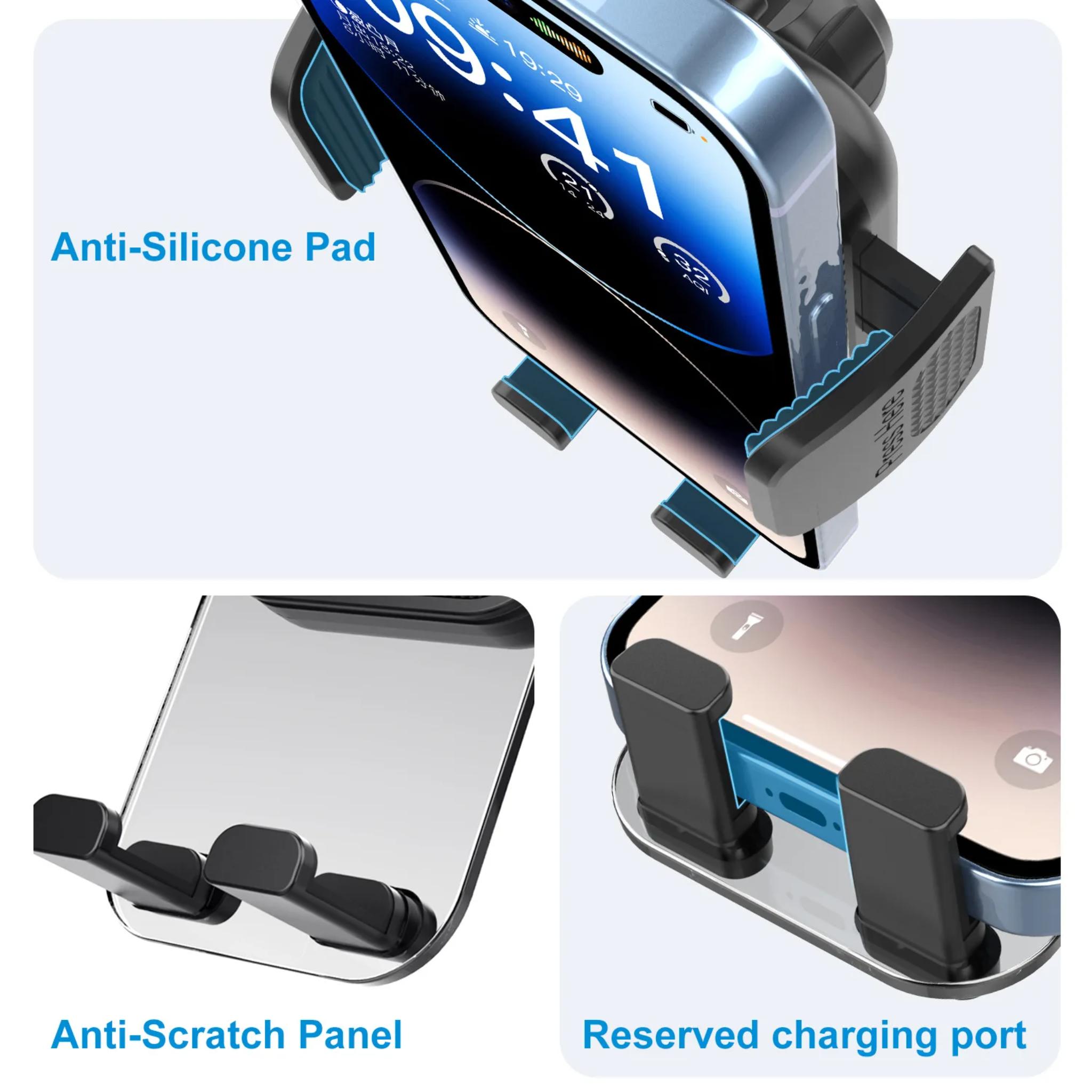 Car Cell Phone Holder Cellphone Mount for Dashboard Windshield Auto Dash Mobile IPhone Support Fit 4.7-7" Smartphone Auto Supply