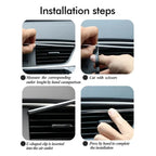 Car Air Vent Trim Strip – U-Shape Moulding & Door Edge Protector (10Pcs, 20cm)