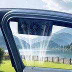 Solar Powered Car Window Ventilation Fan | 3-Head USB Rechargeable Auto Cooler