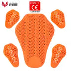 CE Certified Motorcycle Back Protector – Anti-Impact Armor Insert for Jackets & Pants (Five (05) Piece)