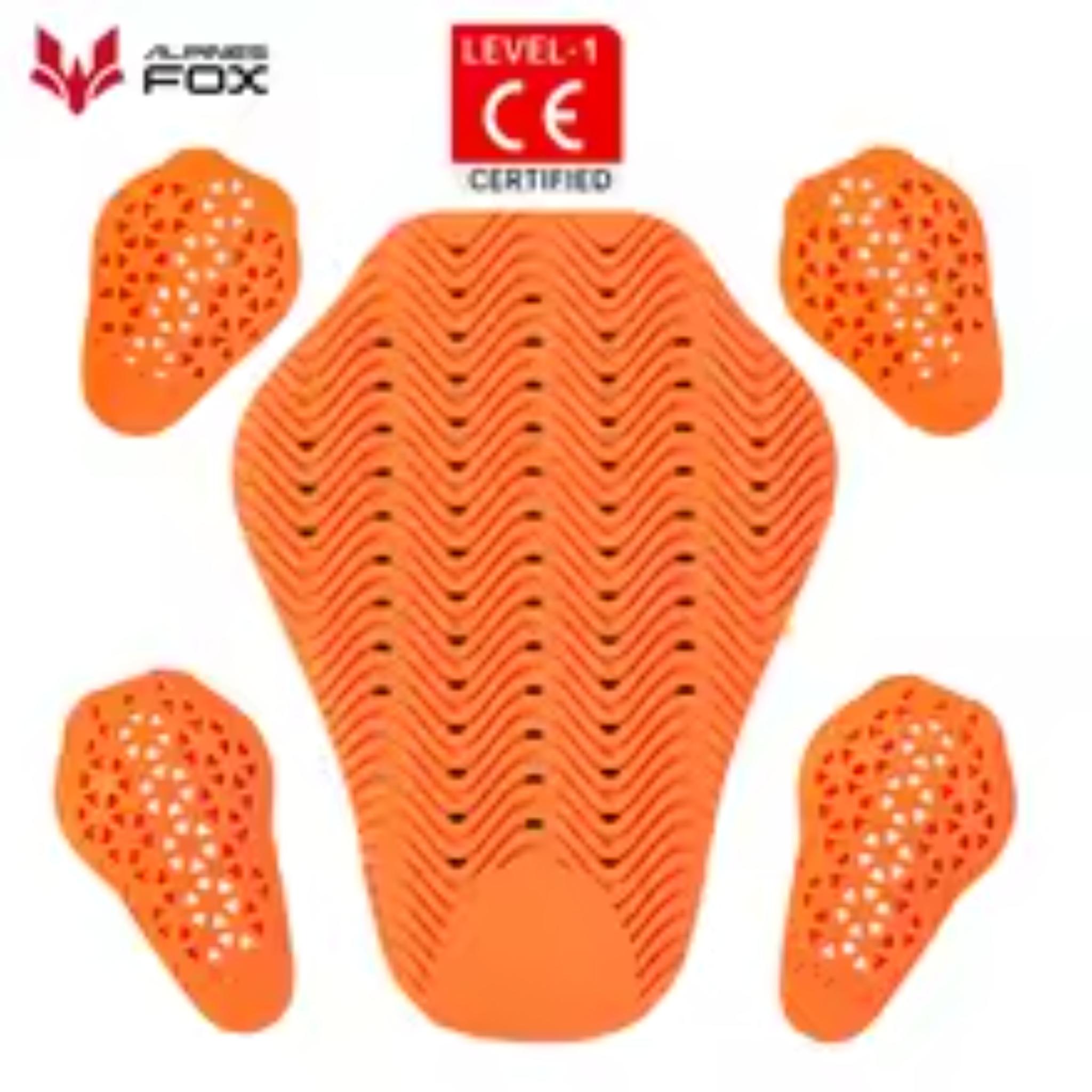 CE Certified Motorcycle Back Protector – Anti-Impact Armor Insert for Jackets & Pants (Five (05) Piece)