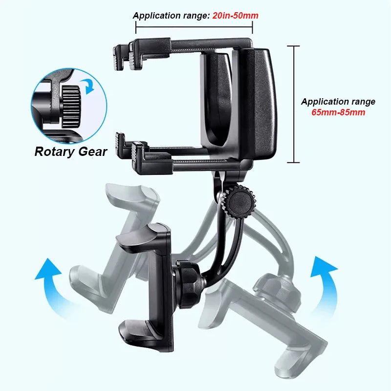 SEAMETAL Rearview Mirror Phone Holder – 360° Rotation Car Smartphone Navigation Mount