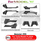 For Tesla Model YL 2026 TPE Front Rear Door Sill Protector Threshold Strip Waterproof Anti-kick Guard Panel Interior Accessories