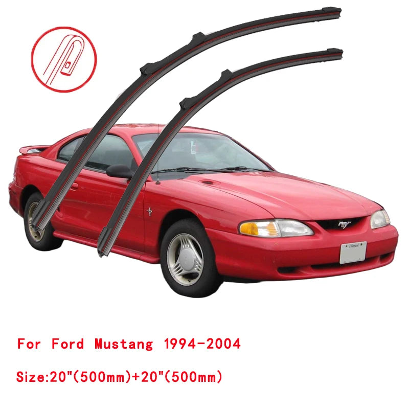 Ford Mustang Double Rubber Windshield Wipers – All Models (1994–Onward)
