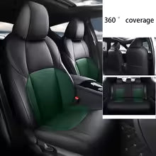Luxury 360° Custom-Fit Car Seat Covers for Toyota Corolla, Raize, RAV4, C-HR, Camry, Wish, Hilux & Prius – Anti-Slip Full Wrap