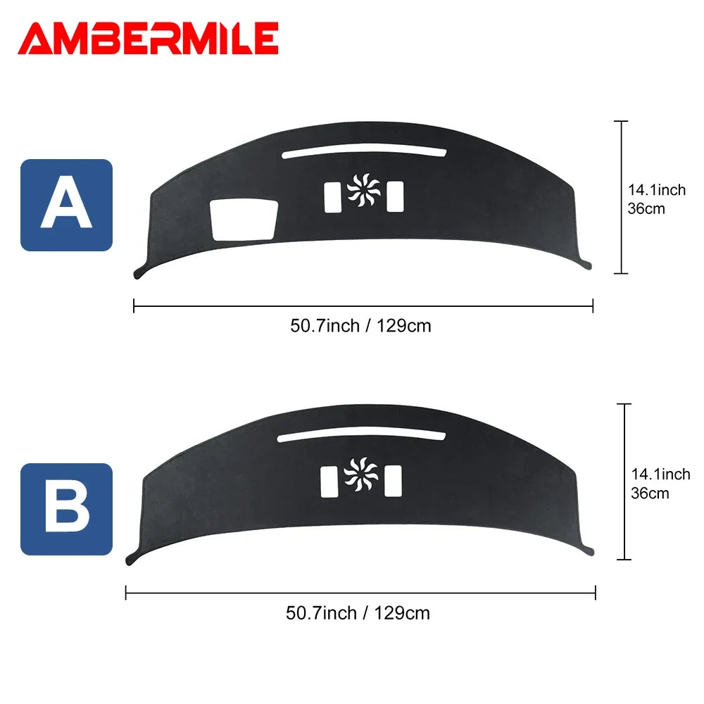 Mini Cooper Aceman J05 2024-2025 Anti-UV Dashboard Mat Cover – Flannel Console Protector Pad