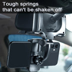 SEAMETAL Rearview Mirror Phone Holder – 360° Rotation Car Smartphone Navigation Mount