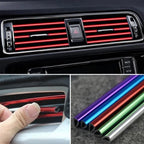Car Air Vent Trim Strip – U-Shape Moulding & Door Edge Protector (10Pcs, 20cm)