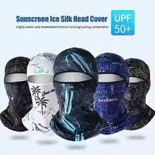 Summer Balaclava Ice Silk Full Face Cap – UV Protection Cycling & Motorcycle Headwear