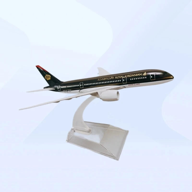Royal Jordanian Boeing B787 Diecast Model Plane | 1:400 Scale Alloy Aircraft with Stand