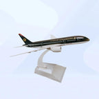 Royal Jordanian Boeing B787 Diecast Model Plane | 1:400 Scale Alloy Aircraft with Stand