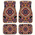 Retro Bohemian Car Floor Mats – 4Pcs Non-Slip Persian Carpet Set