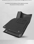 Tesla Model Y Highland 6PCS 3D TPE Floor Mats – Double Layer Waterproof Car Carpet