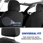 Universal Car Seat Covers Full Set – 9-Piece Breathable Polyester for 5-Seater Cars (Front & Rear)