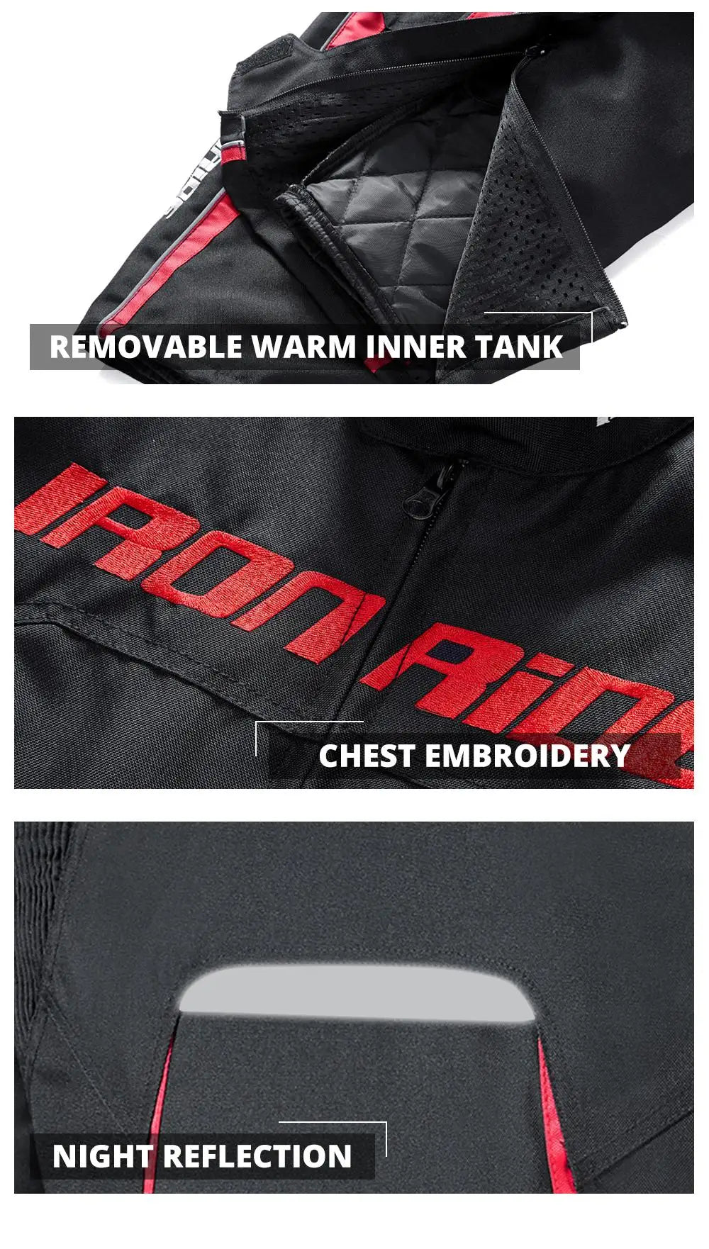 Waterproof Motorcycle Jacket & Pants Set with Protective Gear