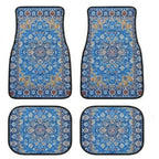 Retro Bohemian Car Floor Mats – 4Pcs Non-Slip Persian Carpet Set