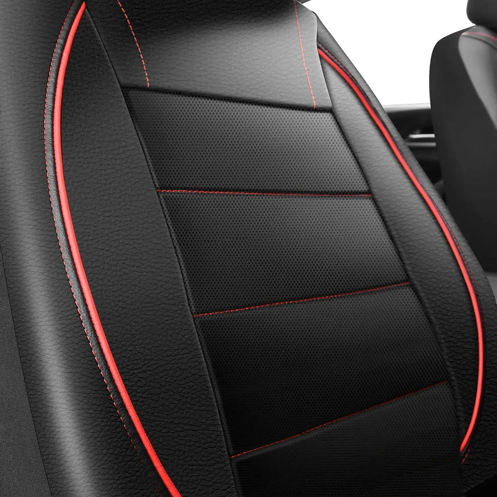 Universal PVC Leather Car Seat Covers – 9-Piece Full Set for 5-Seater Cars (Front & Rear)