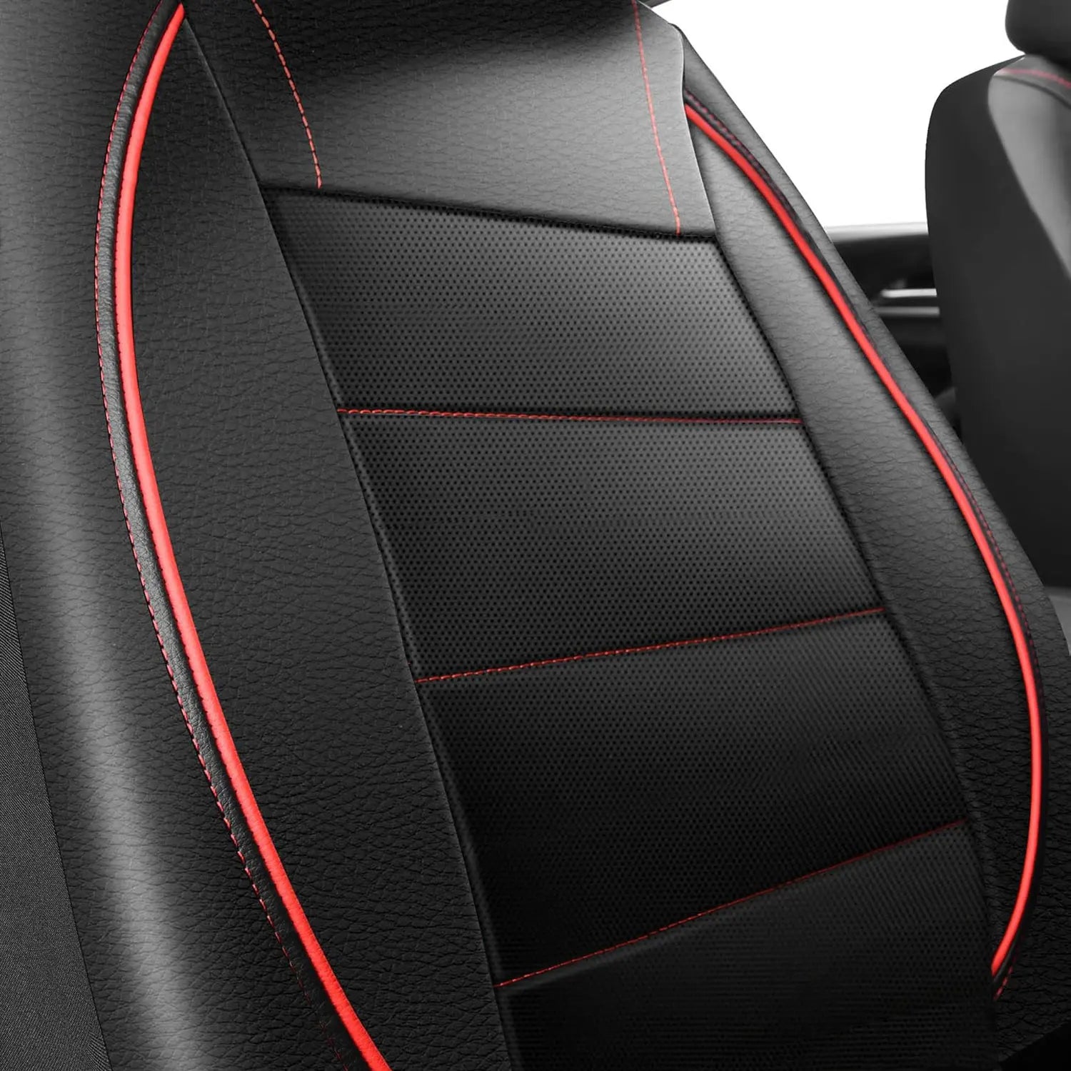 Universal PVC Leather Car Seat Covers – 9-Piece Full Set for 5-Seater Cars (Front & Rear)