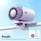 Car Clip on Air Conditioner 199 Speeds Adjustable 360° Rotation Semiconductor Cooling Fan Wide Clamp