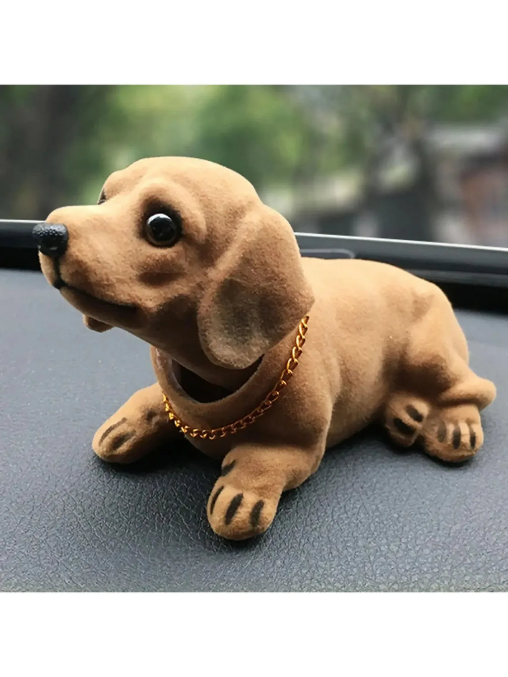 Bobble Head Dog Car Dashboard Ornament – Nodding Puppy Interior Decoration