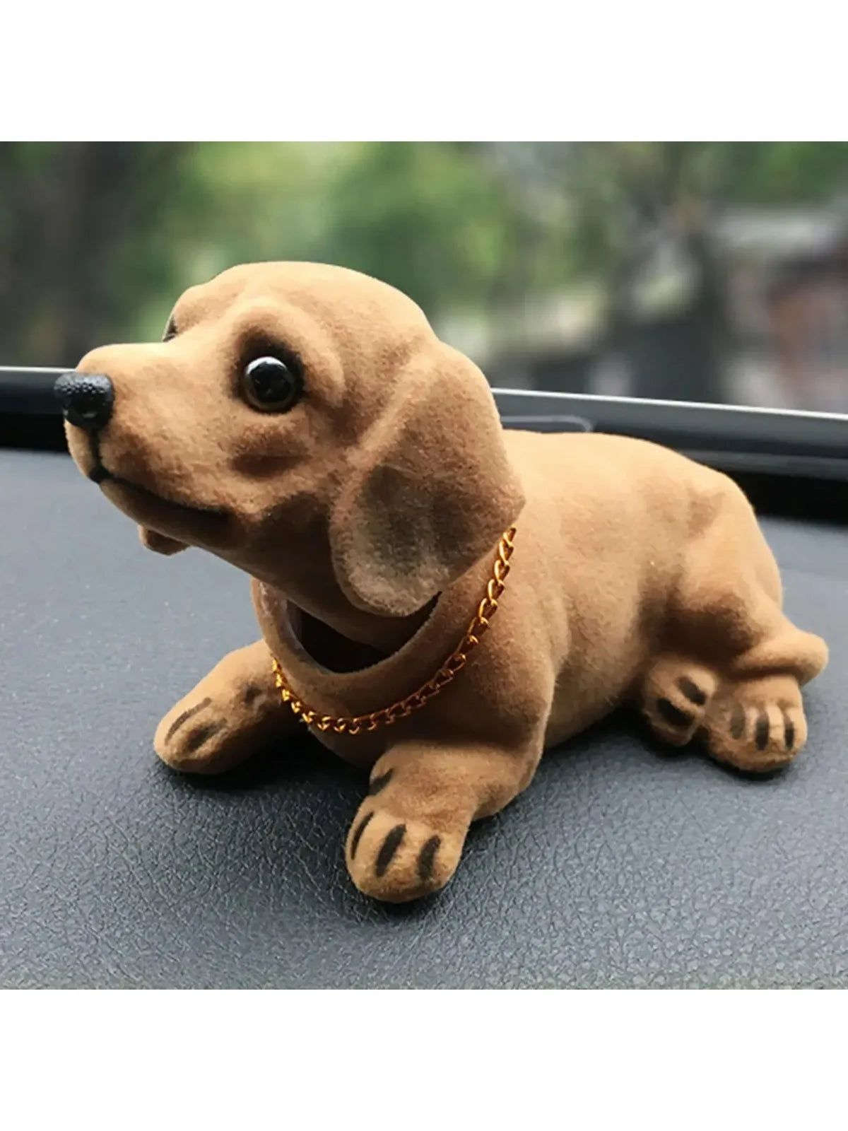 Bobble Head Dog Car Dashboard Ornament – Nodding Puppy Interior Decoration