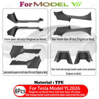 For Tesla Model YL 2026 TPE Front Rear Door Sill Protector Threshold Strip Waterproof Anti-kick Guard Panel Interior Accessories