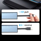 Car Bluetooth 5.3 FM Transmitter | Dual Type-C Fast Charge, Handsfree Calling & Ambient Light