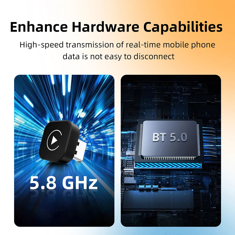 2-in-1 Wireless CarPlay & Android Auto Adapter