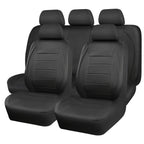 Universal PVC Leather Car Seat Covers – 9-Piece Full Set for 5-Seater Cars (Front & Rear)