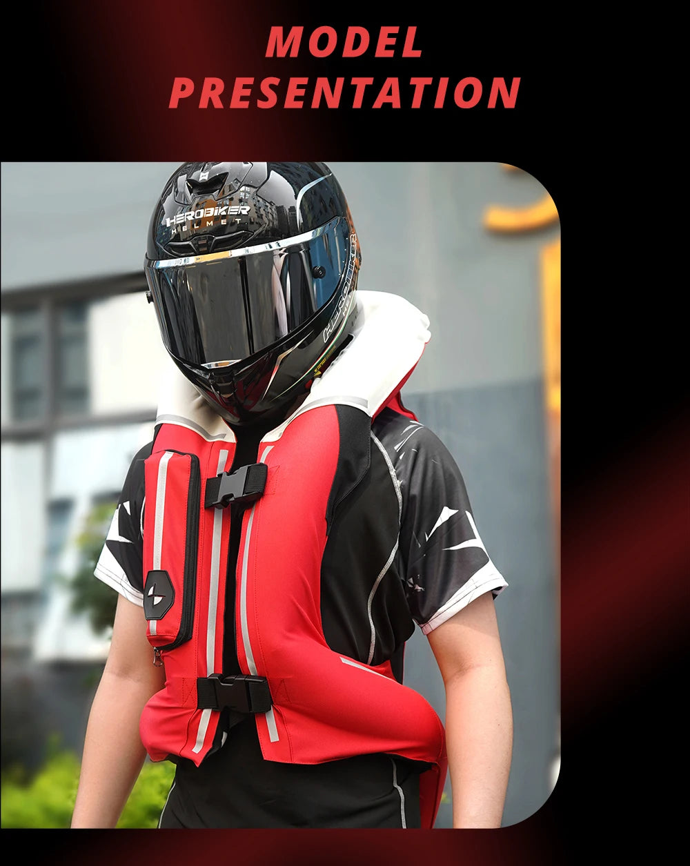 Motorcycle Airbag Vest – CE Certified Body Armor with Rapid Inflation System