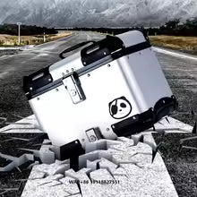 Motorcycle Trunk 45L Aluminum Alloy Pull Rod Luggage Box