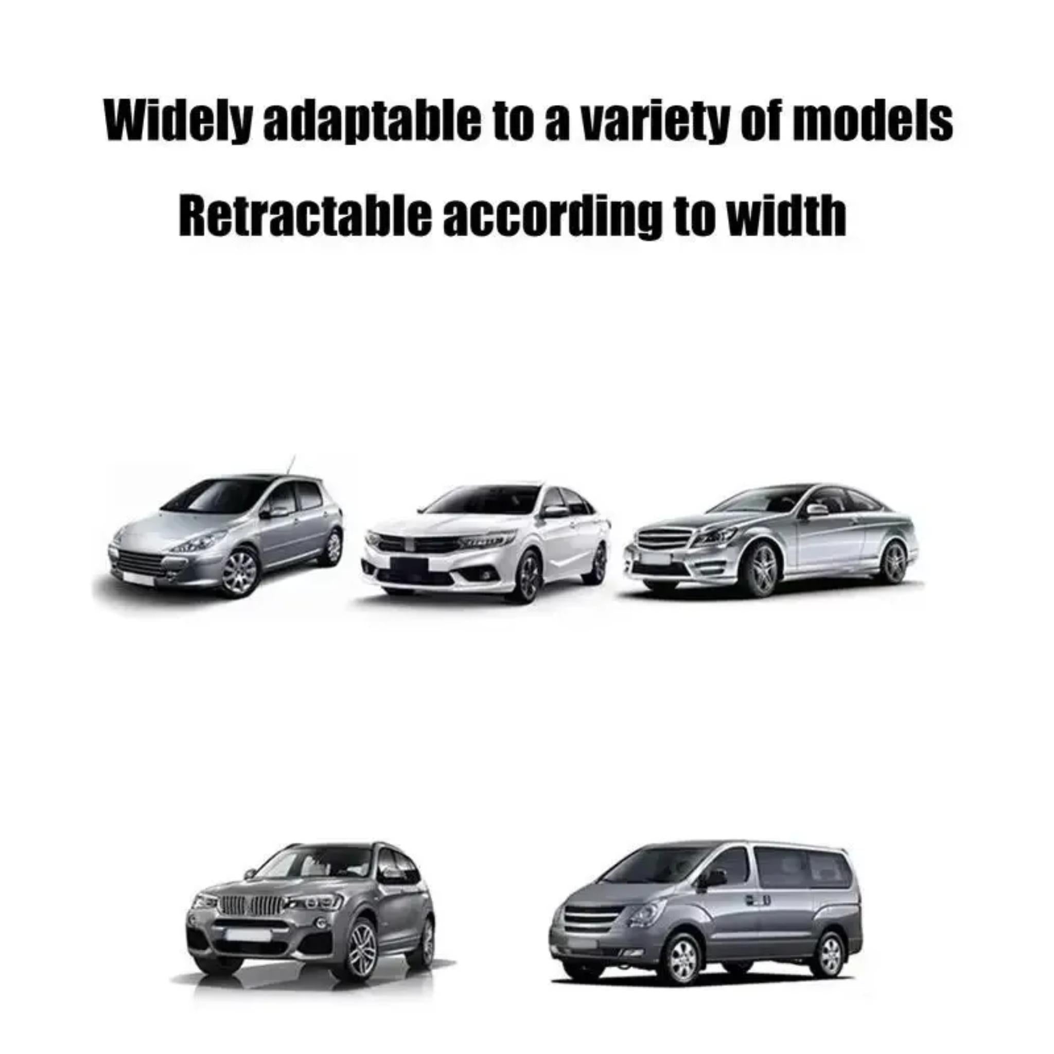 Retractable Car Sun Shade – Front & Rear Anti-UV Windshield Visor Protector
