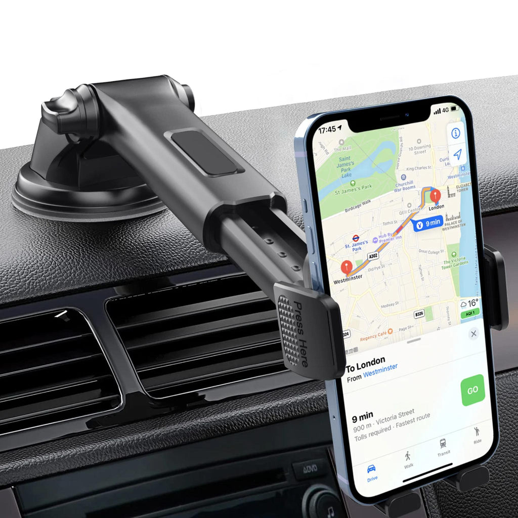 Car Cell Phone Holder Cellphone Mount for Dashboard Windshield Auto Dash Mobile IPhone Support Fit 4.7-7" Smartphone Auto Supply