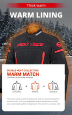 Waterproof Motorcycle Jacket & Pants Set with Protective Gear