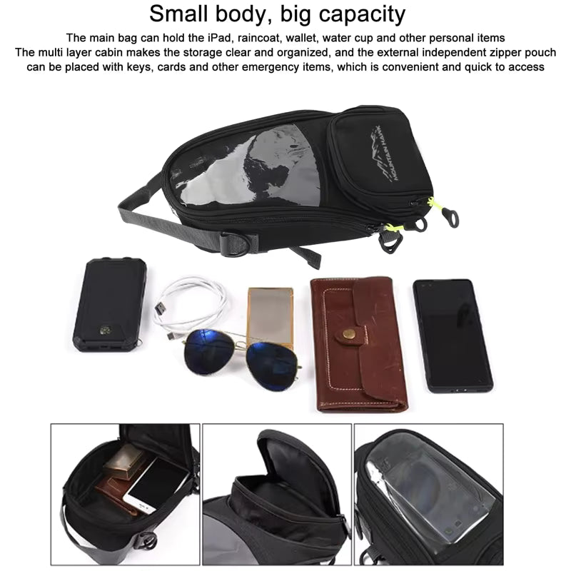 Universal Motorcycle Fuel Tank Bag – Navigation & Storage Pack