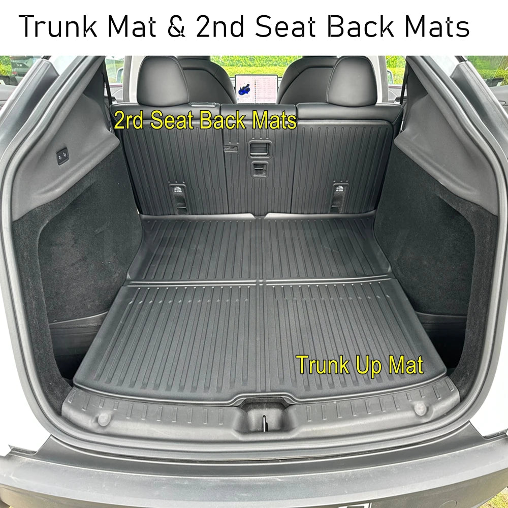 Tesla Model Y Juniper Trunk Mats & Cargo Liners Set (2025–2026) – TPE All-Weather Protection
