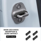 SEAMETAL Car Door Shock Absorber Pads – Silicone Anti-Vibration Soundproof Damper Cushion (4pcs)