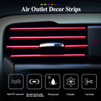 Car Air Vent Trim Strip – U-Shape Moulding & Door Edge Protector (10Pcs, 20cm)