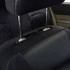 Quilted PU Leather Car Seat Covers – Full Set Waterproof Universal Fit for Sedan, SUV & Truck (Front & Rear)